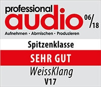 Professional Audio verdict on the WeissKlang V17
